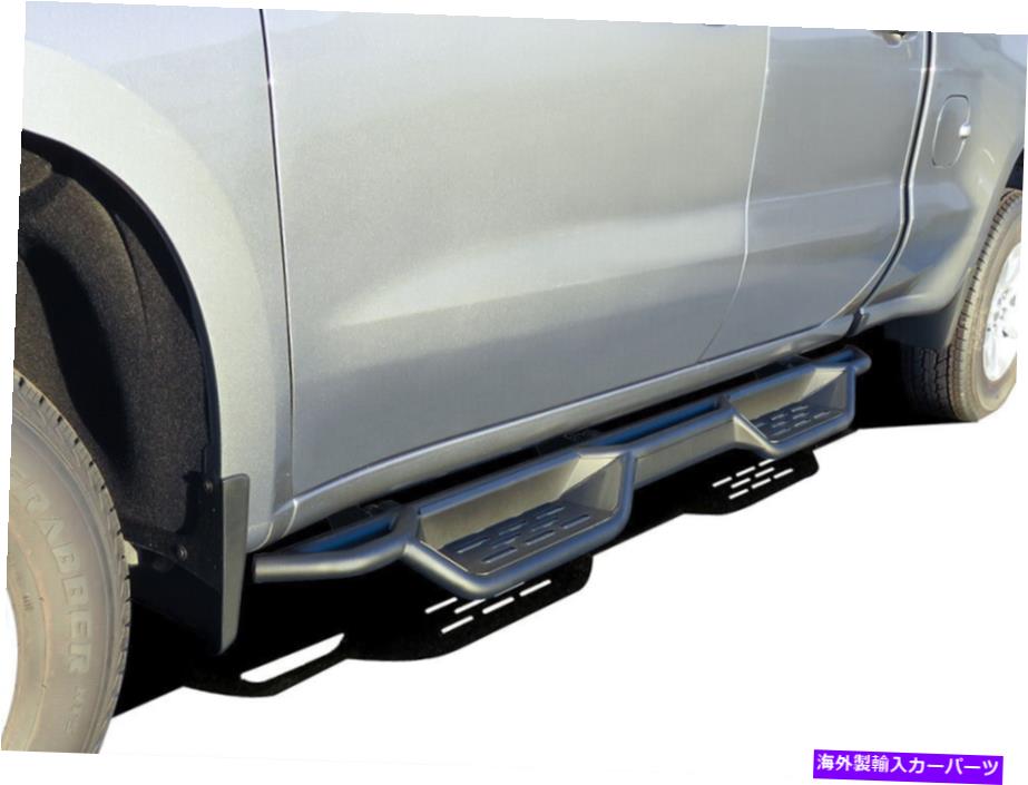 Nerf Bar フィット19-20シルバラードシエラ1500エクステブドロップダウンnerfバーステップwb03nbi5b Fits 19-20 Silverado Sierra 1500 EXT Cab Dropdown Nerf Bar Steps WB03NBI5B【並行輸入品】