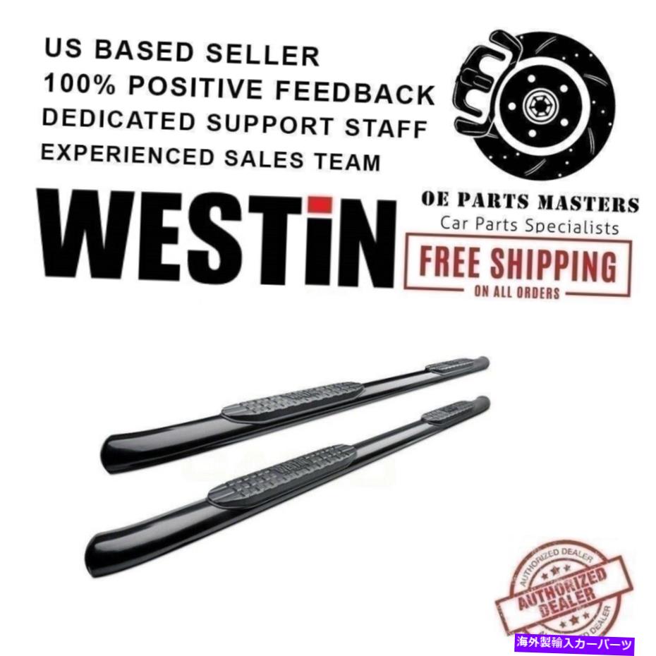 Nerf Bar Westin Pro Traxx Oval nerf Bars 15-18 F-150/17-18 F-250でコーティングされたブラックパウダー Westin PRO TRAXX Oval Nerf Bars Black Powder Coated For 15-18 F-150/17-18 F-250【並行輸入品】