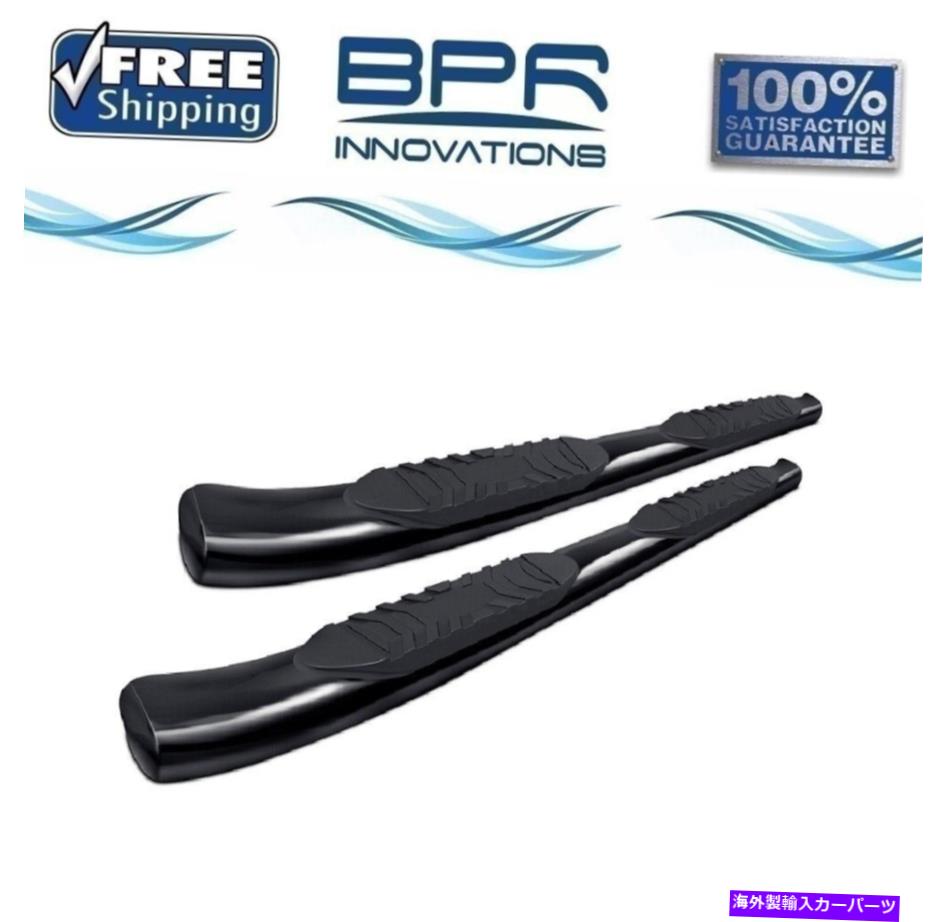 Nerf Bar Lund 5in Oval Curved Steel Nerf Bars Black for Toyota Tacoma 2005-2021 24284295 Lund 5in Oval Curved Steel Nerf Bars Black For Toyota Tacoma 2005-2021 24284295【並行輸入品】