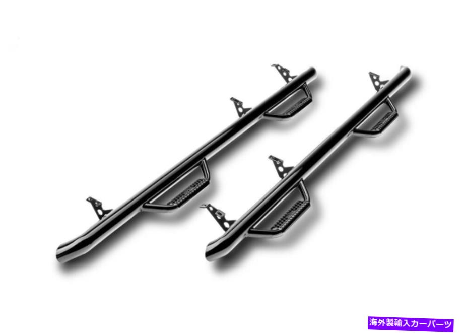 Nerf Bar n-fabドロップステップnerf bars w2wグロスブラック2007-10タホユーコン4ドア N-Fab Drop Step Nerf Bars W2W Gloss Black for 2007-10 Tahoe Yukon 4-Door【並行輸入品】