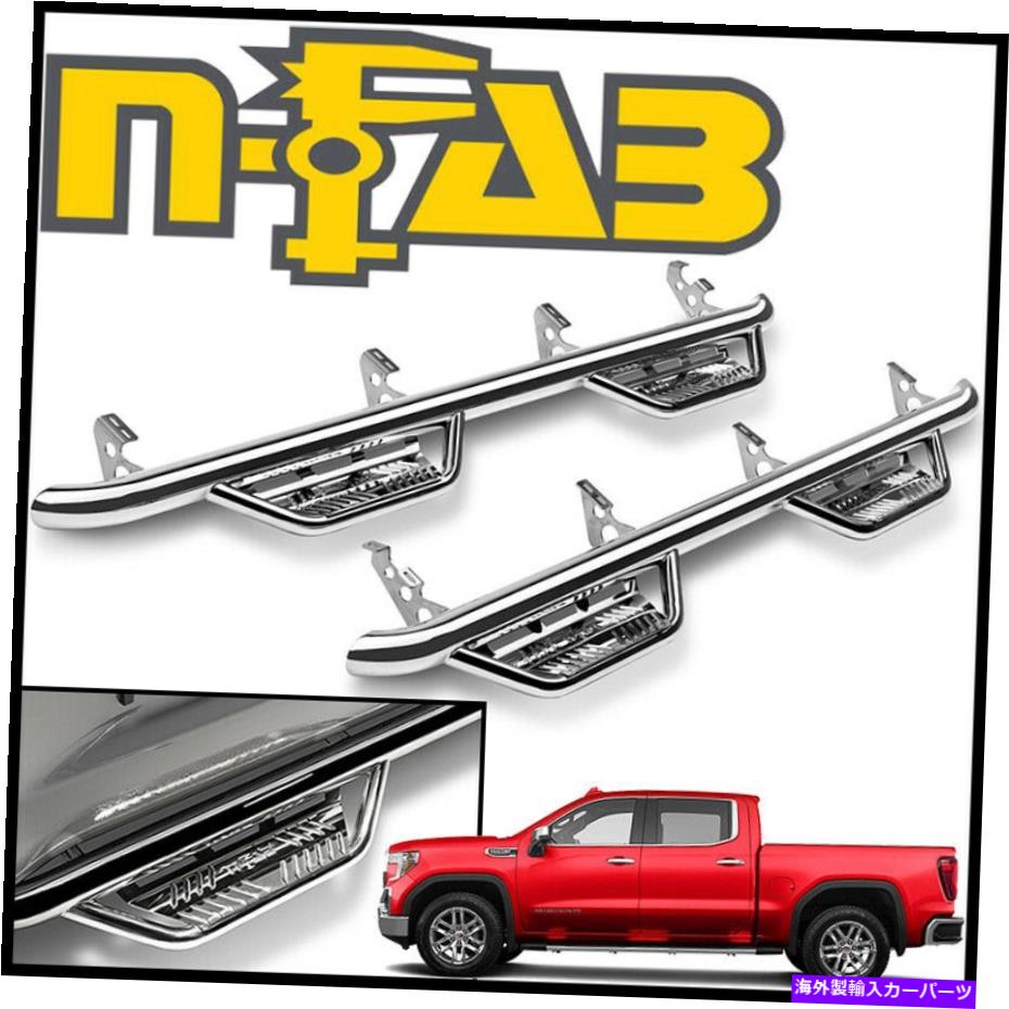 Nerf Bar n-fab nerf bars podium ssドロップステップバーフィット2019-2021 GMC Sierra 1500クルーキャブ N-FAB Nerf Bars Podium SS Drop Step Bars fit 2019-2021 GMC Sierra 1500 Crew Cab【並行輸入品】 170,060円