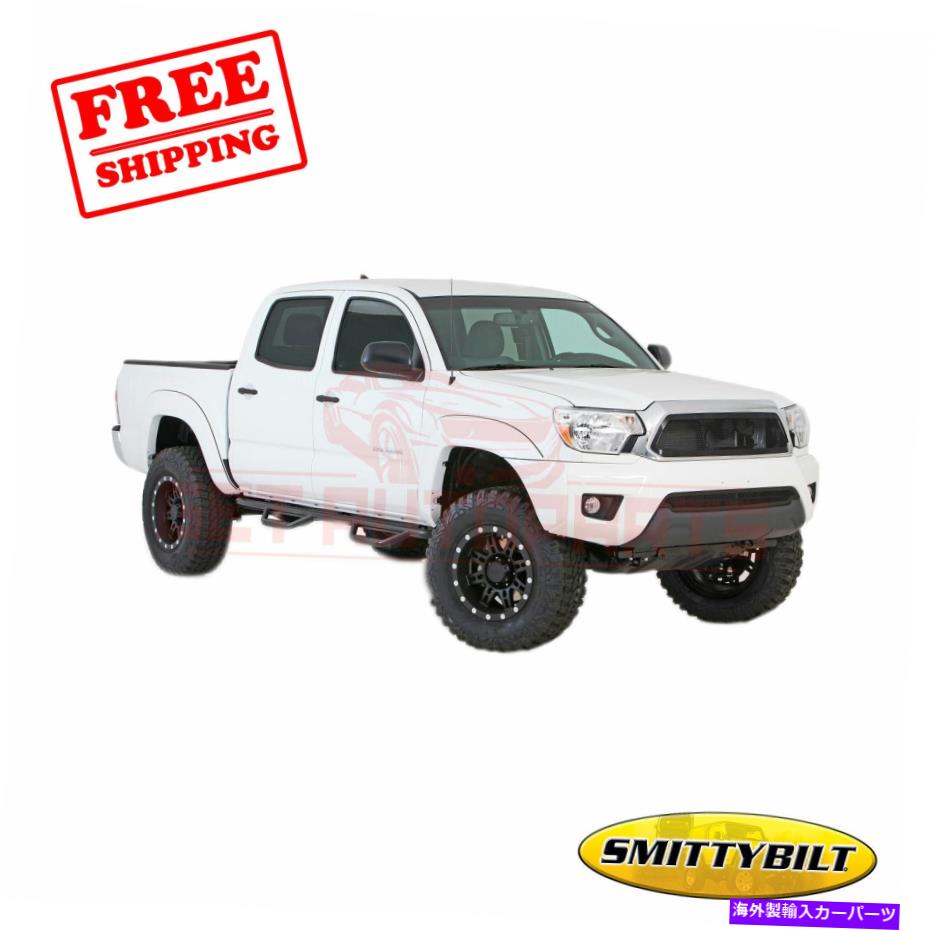 Nerf Bar Smittybilt nerf bar-トヨタタコマのためのトラックホイールツーホイールスチール05-10 Smittybilt Nerf Bar - Truck Wheel To Wheel Steel for Toyota Tacoma 05-10【並行輸入品】