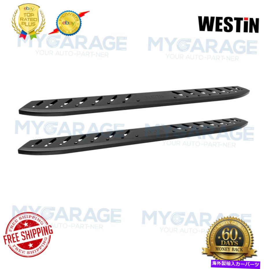 Nerf Bar ブラックスラッシャーのウェスティンプレランナーボードはシルバラード/シエラクルーキャブに適合します Westin For Black Thrasher Pre-Runner Boards fits Silverado/Sierra Crew Cab【並行輸入品】｜Us Custom Parts Shop USDM 171,710円