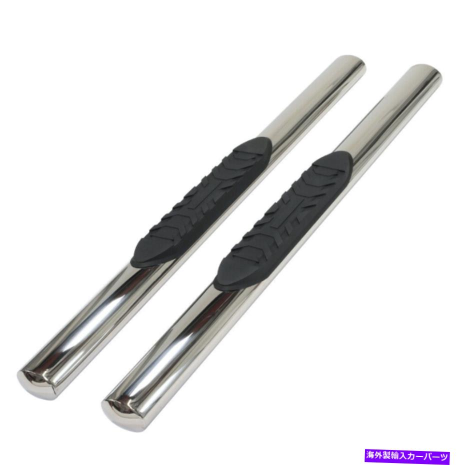 Nerf Bar 2009-14 F-150 STD CAB用のポリッシュ5インチスチールオーバルストレートW/1パッドステップナーフバー Polished 5in Steel Oval Straight w/1 Pad Step Nerf Bar for 2009-14 F-150 Std Cab【並行輸入品】|Us Custom Parts Shop USDM