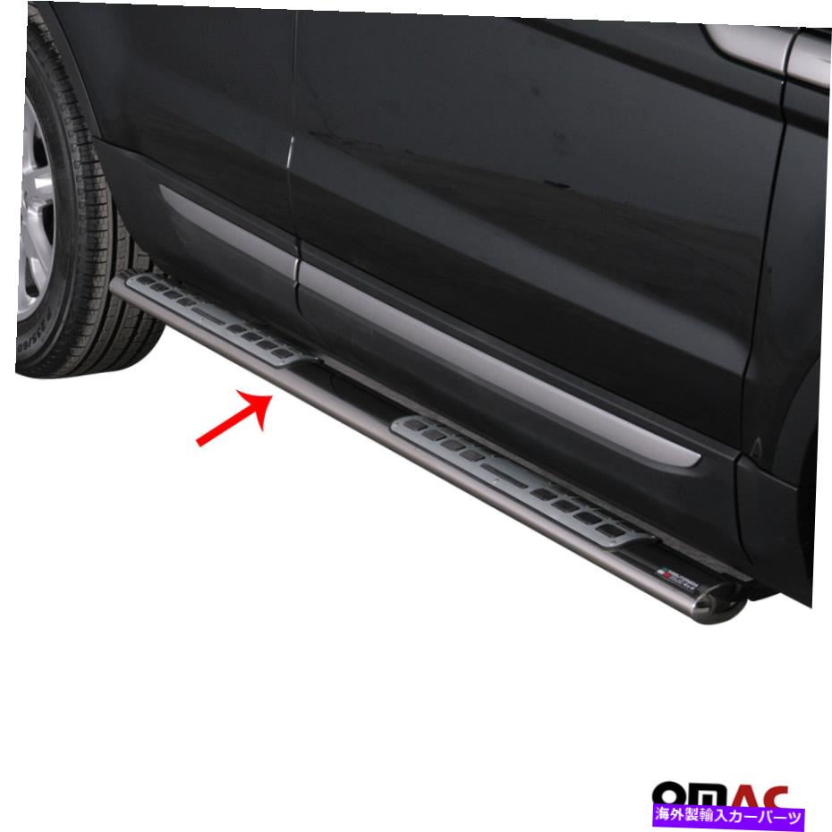 Nerf Bar ランニングボードはレンジローバーEvoque 2012-2015 Nerf Bars S.Steel Silver2 PCS Running Boards Fits Range Rover Evoque 2012-2015 Nerf Bars S.Steel Silver 2 Pcs【並行輸入品】