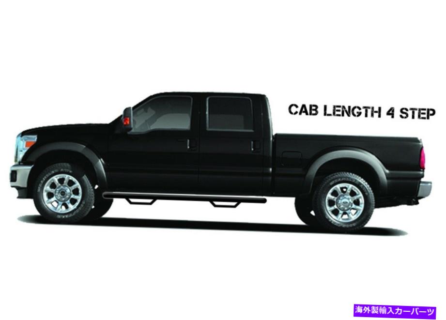 Nerf Bar n-fabテクスチャブラック4ステップnerfバーに適合します2009-2014 Ford F150 Raptor Crew Cab N-Fab Textured Black 4 Step Nerf Bars Fits 2009-2014 Ford F150 Raptor Crew Cab【並行輸入品】
