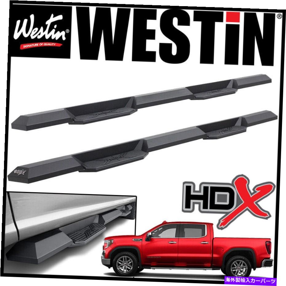Nerf Bar ウェスティンHDXエクストリームナーフステップバー2019-2021 GMCシエラ1500新しいボディクルーキャブ Westin HDX Extreme Nerf Step Bars 2019-2021 GMC Sierra 1500 NEW BODY Crew Cab【並行輸入品】