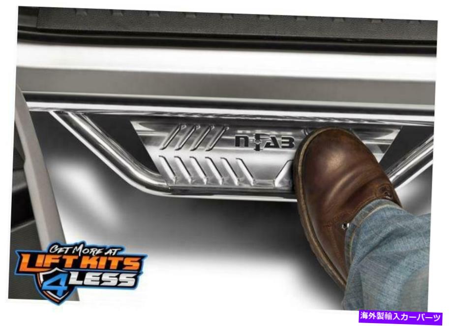 Nerf Bar n-fab HPJ1866-SS 2018-2021ラングラー4ドア（JL）の洗練されたSSステップシステム N-Fab HPJ1866-SS Polished SS Step Systems for 2018-2021 Wrangler 4-Door (JL)【並行輸入品】