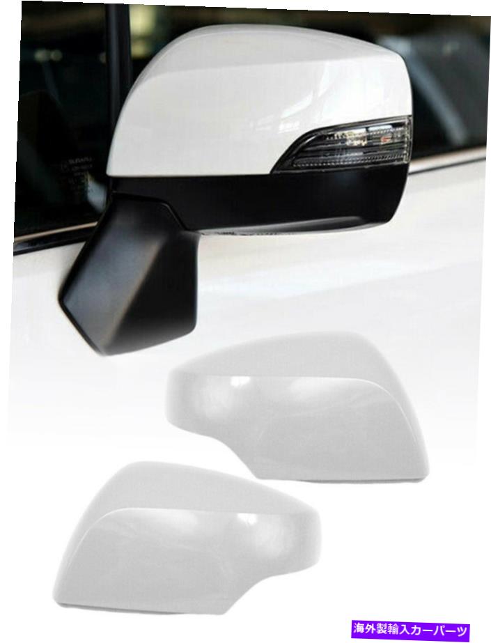 カーカバー スバルアウトバックXV 2013-17用のターン信号ランプホワイト付きバックミラーカバー Rearview Mirror Cover with Turn Signal lamp White for Subaru Outback XV 2013-17【並行輸入品】 34,034円
