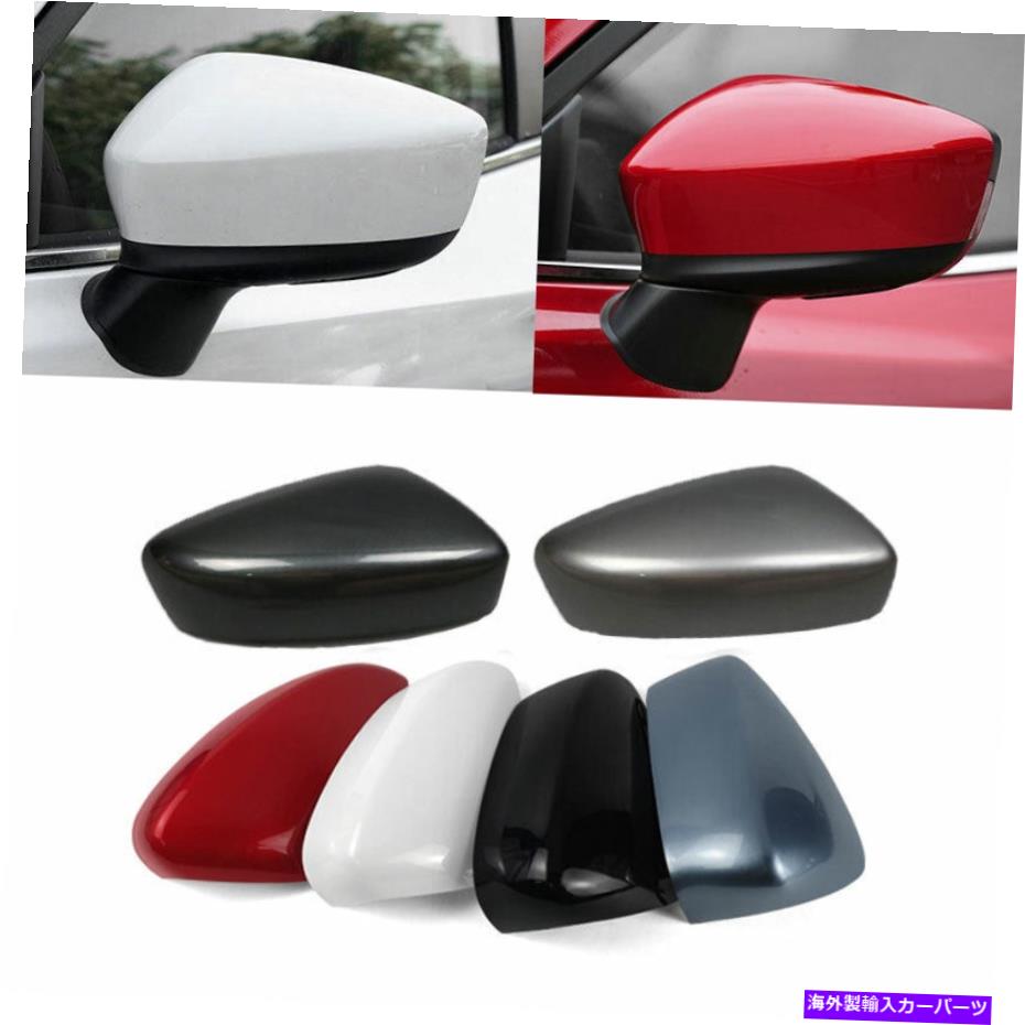 カーカバー サイドミラーカバーキャップマツダ6アテンザ2013?2017用のクロムドアミラーカバー Side Mirror Covers Caps Chrome Door Mirror Cover for Mazda 6 Atenza 2013~ 2017【並行輸入品】