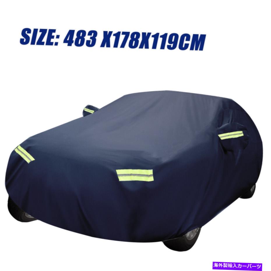 カーカバー 16フィートフルカーカバー防水ダストサンUVスノーアウトドアオールウェザー保護 16FT Full Car Cover Waterproof Dust Sun UV Snow Outdoor All Weather Protect【並行輸入品】
