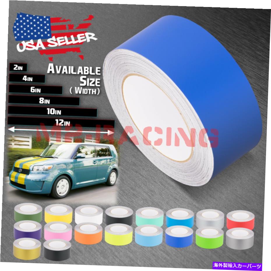 カーカバー マットカラーレーシングストライプビニールラップデカールフォーサイオンXBステッカー10フィート / 20フィート Matte Color Racing Stripes Vinyl Wrap Decal For Scion XB Sticker 10FT / 20FT【並行輸入品】