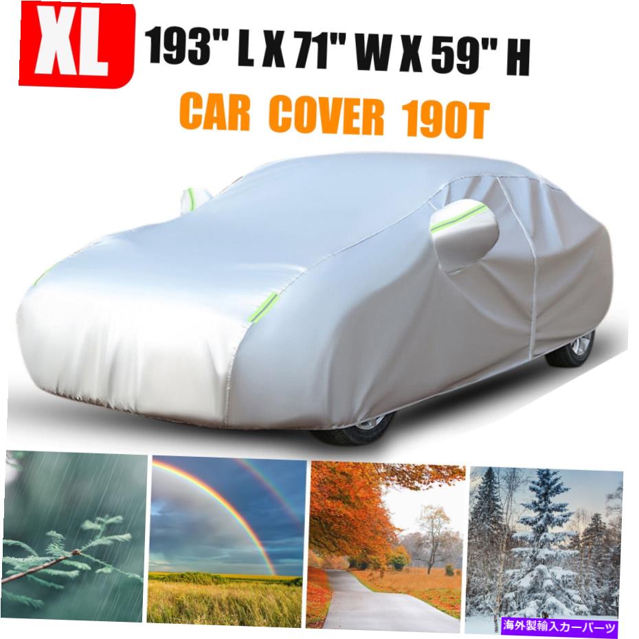 カーカバー フルカーカバー屋外防水紫外線雪ほこり耐性すべての気象保護 Full Car Cover Outdoor Waterproof UV Snow Dust Resistant All Weather Protection【並行輸入品】