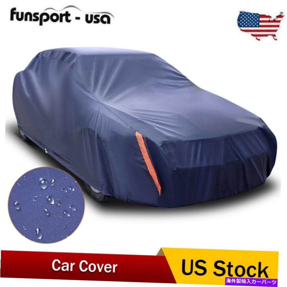 カーカバー ユニバーサルフィットカーカバーPEVA防水性オールウェザーカー保護カバー付き Universal Fit Car Cover PEVA Waterproof All Weather Car Protective Cover w/ Lock【並行輸入品】