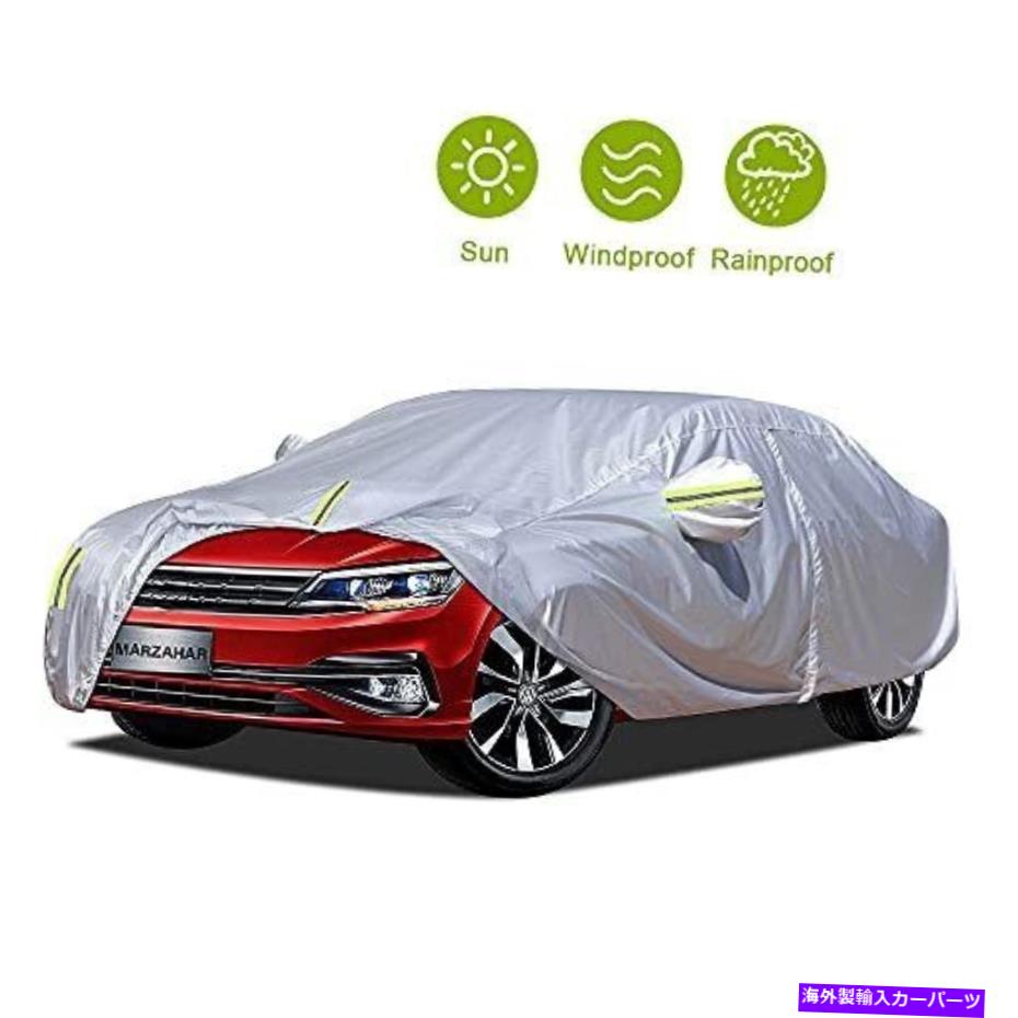 カーカバー ユニバーサルセダンカバーは、ジッパードアを備えたすべての天候の完全な保護 Universal Sedan Cover Waterproof All Weather Full Protection with Zipper Door【並行輸入品】