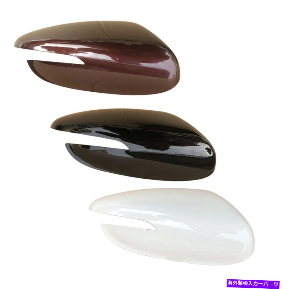 カーカバー 左＆右ABSバックビューサイドドアミラーカバーKIA FORTE K3 2014?2018のためのトリム Left & Right ABS Rearview Side Door Mirror Cover Trim for Kia Forte K3 2014~2018【並行輸入品】