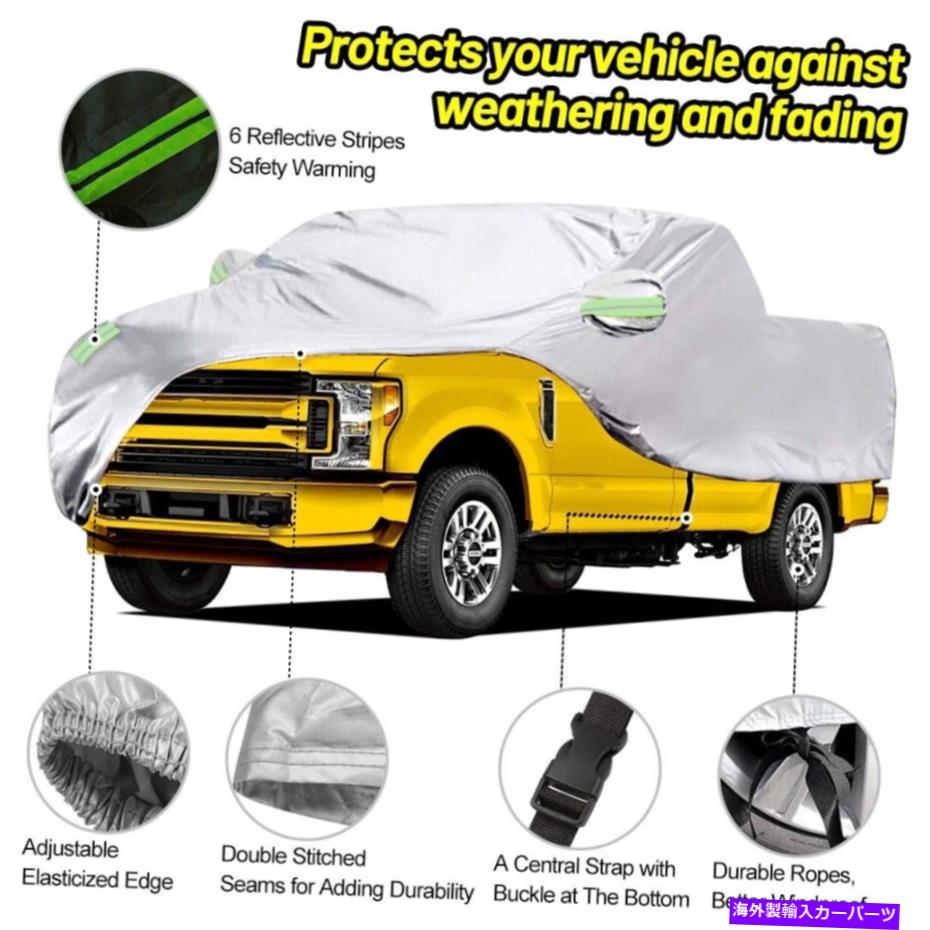 カーカバー カートラックカバーフルピックアップ防水フィットF-ORD F-150自動車UV保護 Car Truck Cover Full Pickup Waterproof Fit F-ord F-150 for Car UV Protection【並行輸入品】