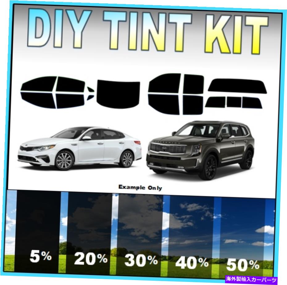 カーカバー DIY PRECUT WINDOW TINT KITは、任意のKIA 2000-2021任意の色合い任意の窓に適合します DIY PreCut Window Tint Kit Fits ANY Kia 2000-2021 ANY Shades ANY Windows【並行輸入品】