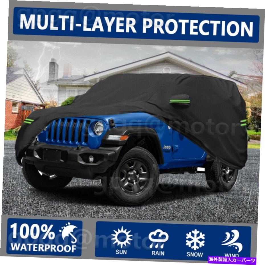 カーカバー ジープラングラー2ドアCJ、YJ、TJ＆JKダストUV防水保護の車のカバー CAR COVER FOR JEEP WRANGLER 2 DOOR CJ,YJ, TJ & JK DUST UV WATERPROOF PROTECTION【並行輸入品】