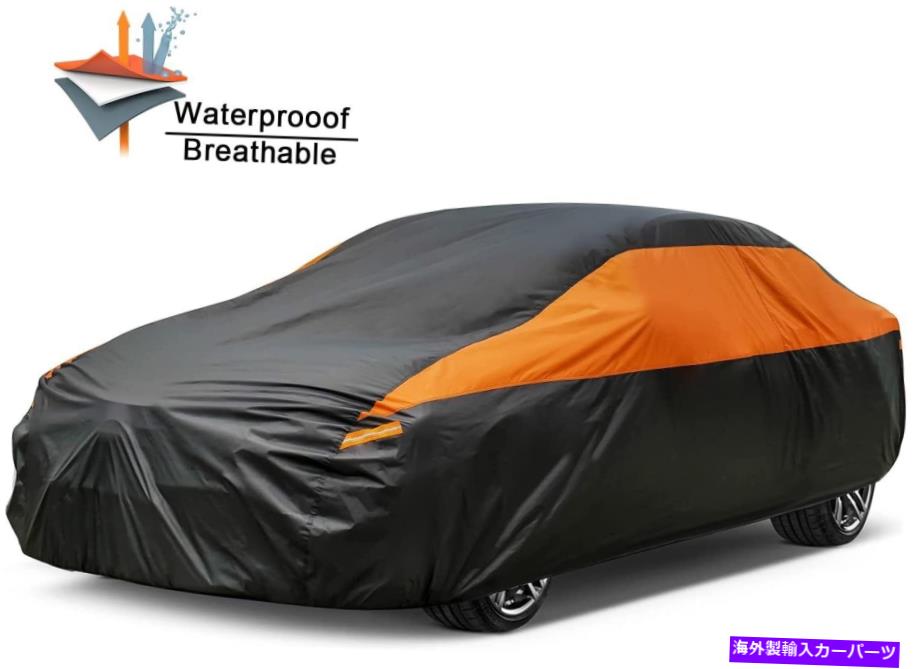 カーカバー 車のカバー自動車すべての天気防水ユニバーサルフィットセダンフォードマスタング Car Cover Automobiles All Weather Waterproof Universal Fit Sedan Ford Mustang【並行輸入品】
