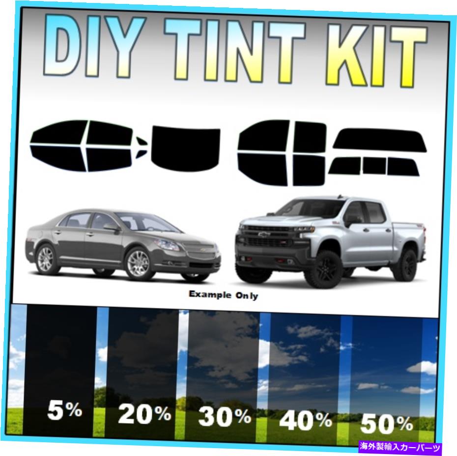 カーカバー DIY PRECUT WINDOW TINT KIT-任意のChevy 2000-2021あらゆる色合いのすべてのウィンドウ DIY PreCut Window Tint Kit- Fits ANY CHEVY 2000-2021 ANY Shades ALL Windows【並行輸入品】