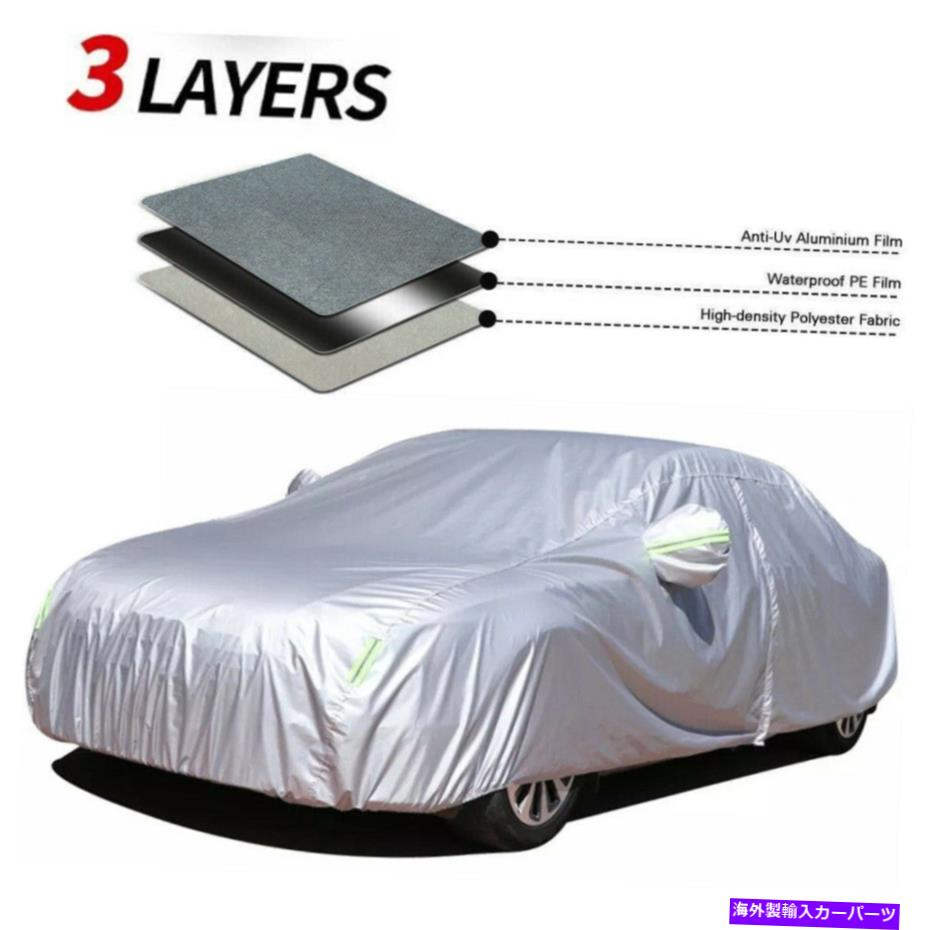 カーカバー 車のカバー防水太陽UV雪の粉塵耐性保護ホンダシビックセダン Car Cover Waterproof Sun UV Snow Dust Resistant Protection For Honda Civic Sedan【並行輸入品】
