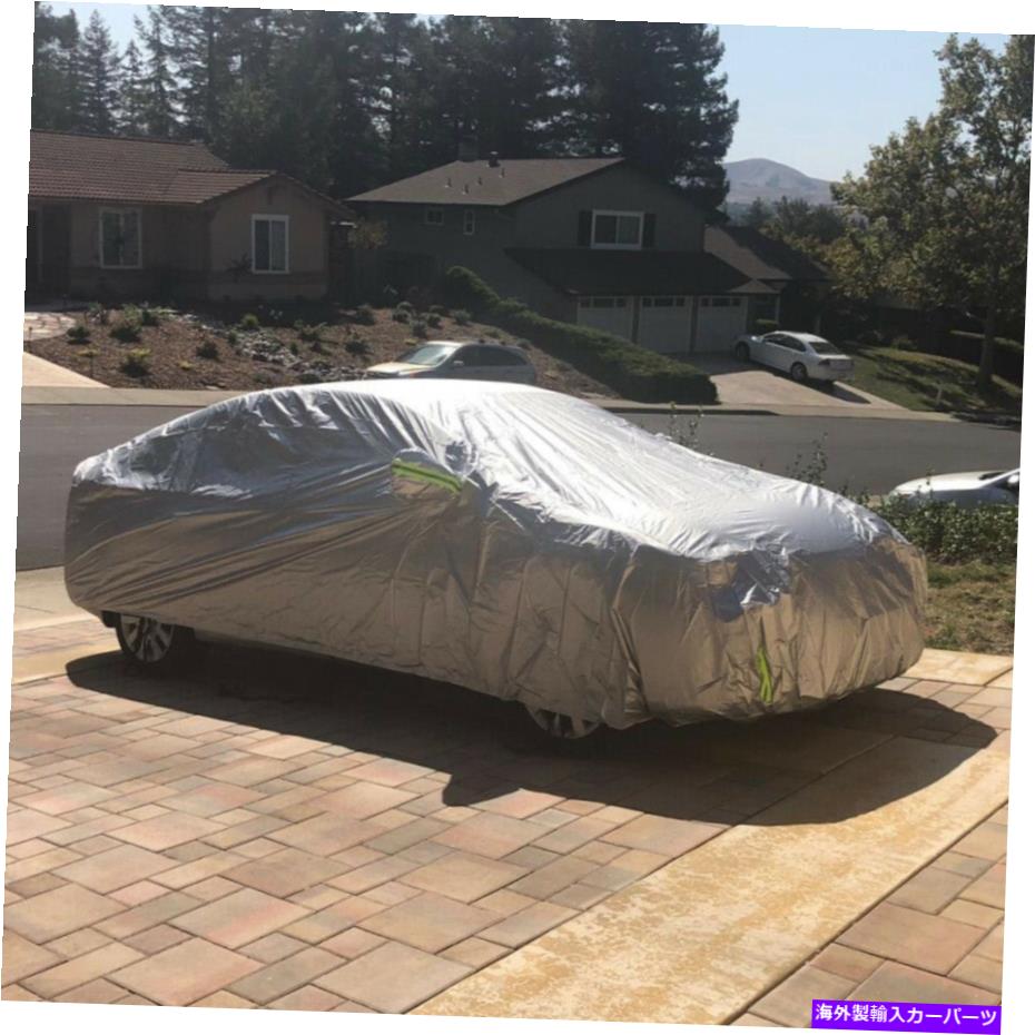 カーカバー 6層フルアウトドアカーカバー防水プロテクターサンUV雪雨セダン 6-Layer Full Outdoor Car Cover Waterproof Protector Sun UV Snow Rain For Sedan【並行輸入品】