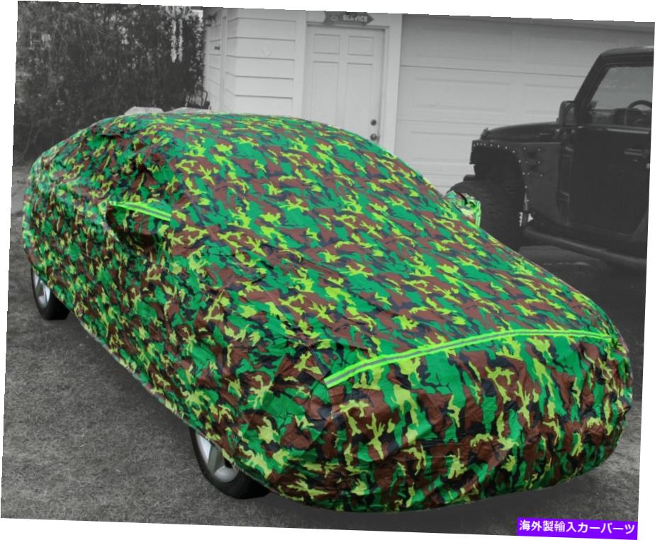 カーカバー 迷彩カーカバー防水外車複数層のスクラッチライニング Camo Car Cover Waterproof Exterior Vehicle Multiple Layer Scratch-Proof Lining【並行輸入品】