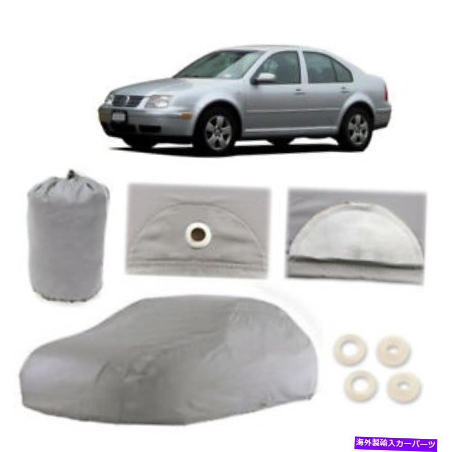 カーカバー フォルクスワーゲンジェッタ6レイヤーカーカバーフィットアウトドアウォータープルーフレインスノーサンダスト Volkswagen Jetta 6 Layer Car Cover Fitted Outdoor Water Proof Rain Snow Sun Dust【並行輸入品】