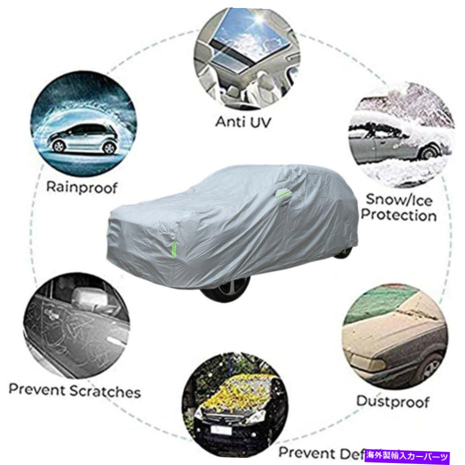 カーカバー すべての気象車カバータフタ100％防水屋外UV雨雪防止 All Weather Car Cover taffeta 100% Waterproof Outdoor UV Rain Snow Protection【並行輸入品】
