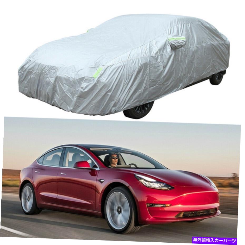 カーカバー テスラモデル3の6層カーカバーすべての天候の雪のための屋外防水 For Tesla model 3 6-Layer Car Cover Outdoor Waterproof For All Weather Sun Snow【並行輸入品】