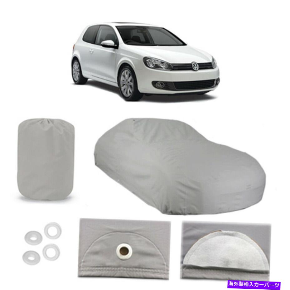 カーカバー フォルクスワーゲンゴルフ6レイヤーカーカバーフィットアウトドアウォータープルーフレインスノーサンダスト Volkswagen Golf 6 Layer Car Cover Fitted Outdoor Water Proof Rain Snow Sun Dust【並行輸入品】