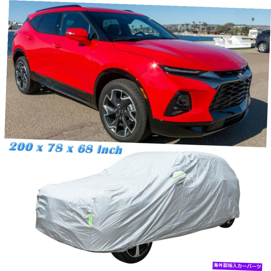 カーカバー シボレーブレザー用フルカーカバー防水ダスト雪雨太陽UV耐性 For Chevrolet Blazer Full Car Cover Waterproof Dust Snow Rain Sun UV Resistant【並行輸入品】