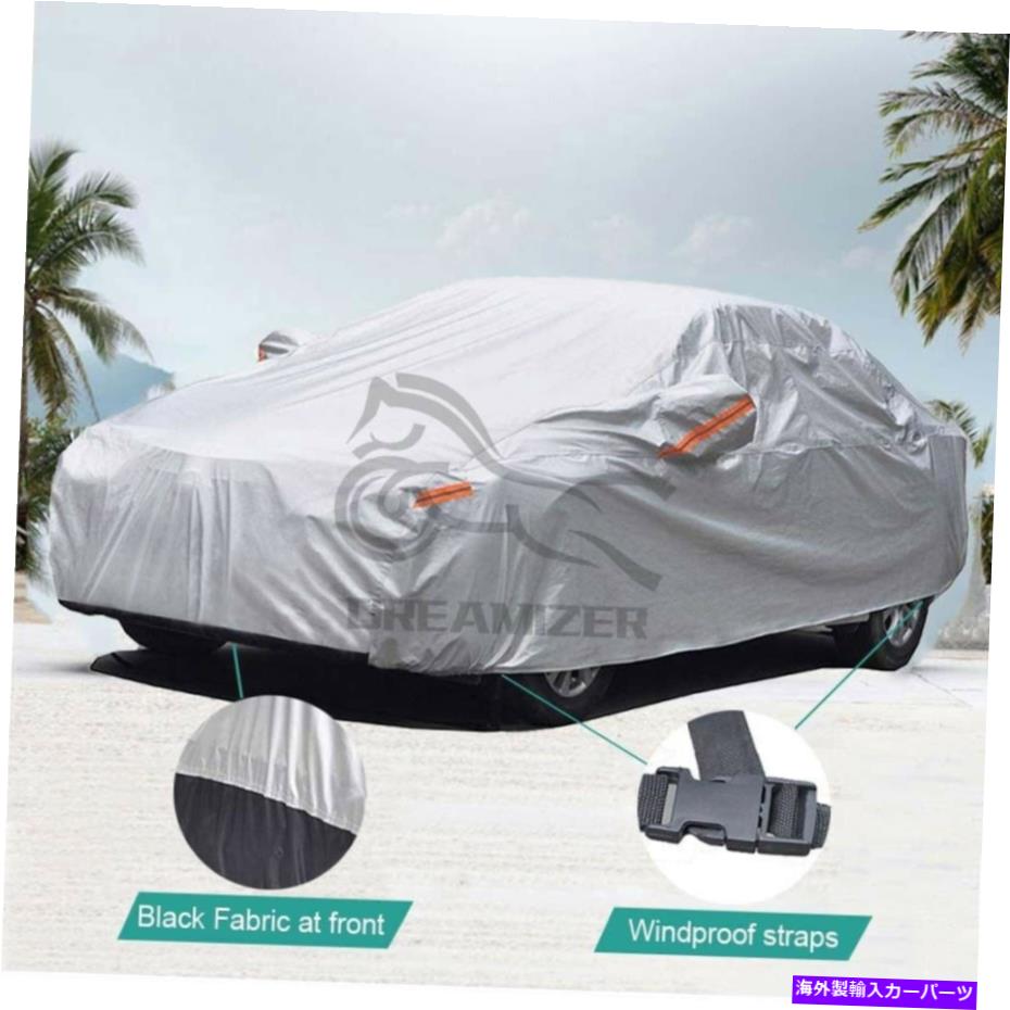 カーカバー L 6レイヤーヘビーデューティカーカバー防水ダストUV耐性屋外プロテクター L 6 Layer Heavy Duty Car Cover Waterproof Dust UV Resistant Outdoor Protectors【並行輸入品】
