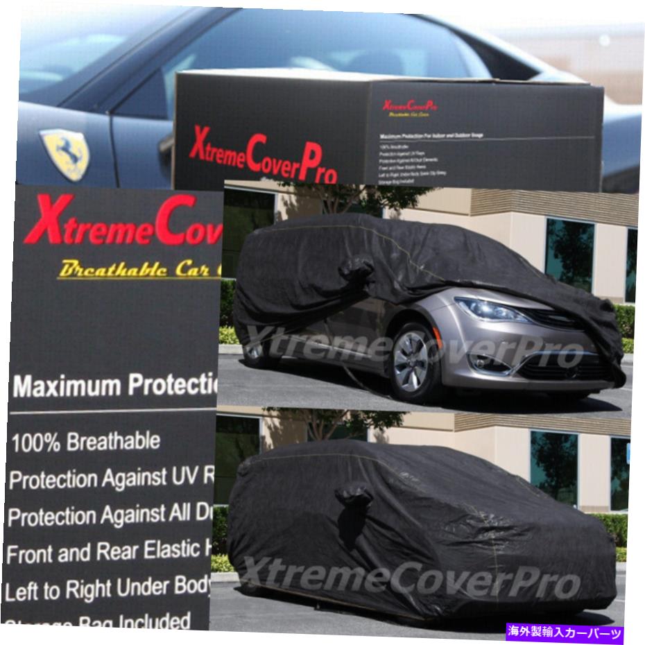 カーカバー 2020 2021クライスラーパシフィカ通気車カバー付きミラーポケットブラック 2020 2021 CHRYSLER PACIFICA BREATHABLE CAR COVER W/MIRROR POCKET BLACK【並行輸入品】
