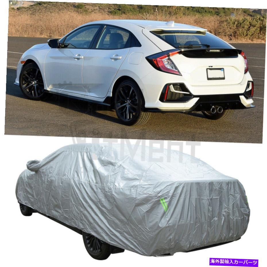 カーカバー ホンダシビック2016-2020カーカバー防水UVダスト雨の耐性保護 For Honda Civic 2016-2020 Car Cover Waterproof UV Dust Rain Resistant Protection【並行輸入品】