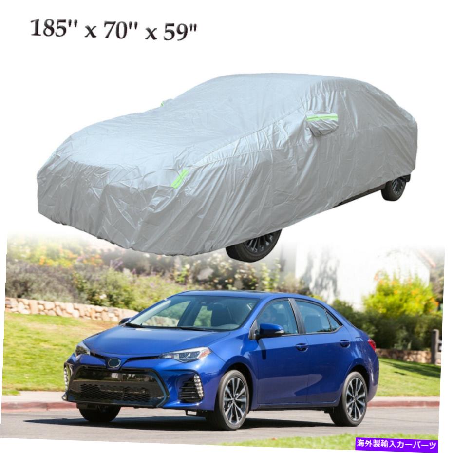 カーカバー トヨタカローラフルカーカバーレインサンUV雪ほこり耐性防水米国 For Toyota Corolla Full Car Cover Rain Sun UV Snow Dust Resistant Waterproof US【並行輸入品】