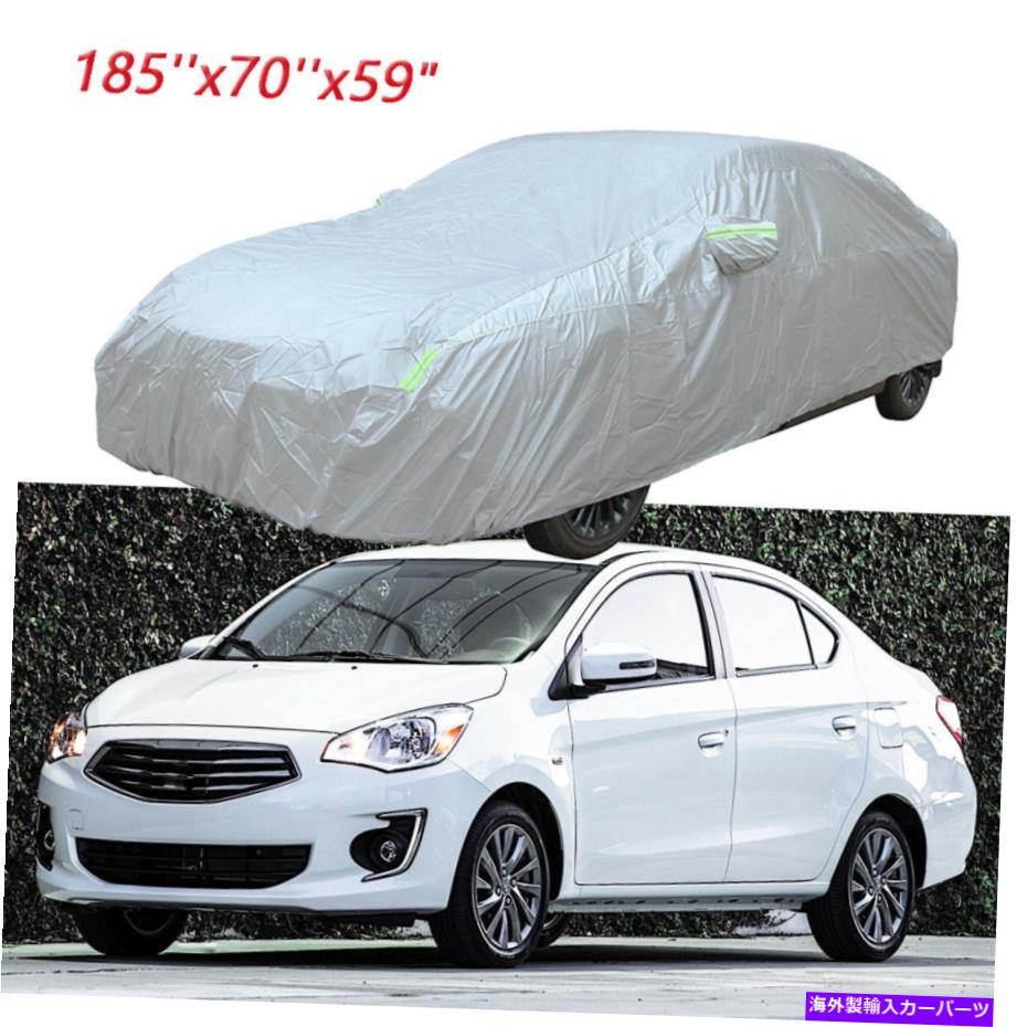 カーカバー 三菱ミラージュG4まで2021年までのフルカーカバー雨の紫外線抵抗性 For Mitsubishi Mirage G4 Up to 2021 Full Car Cover Rain Sun UV Dust Resistant【並行輸入品】