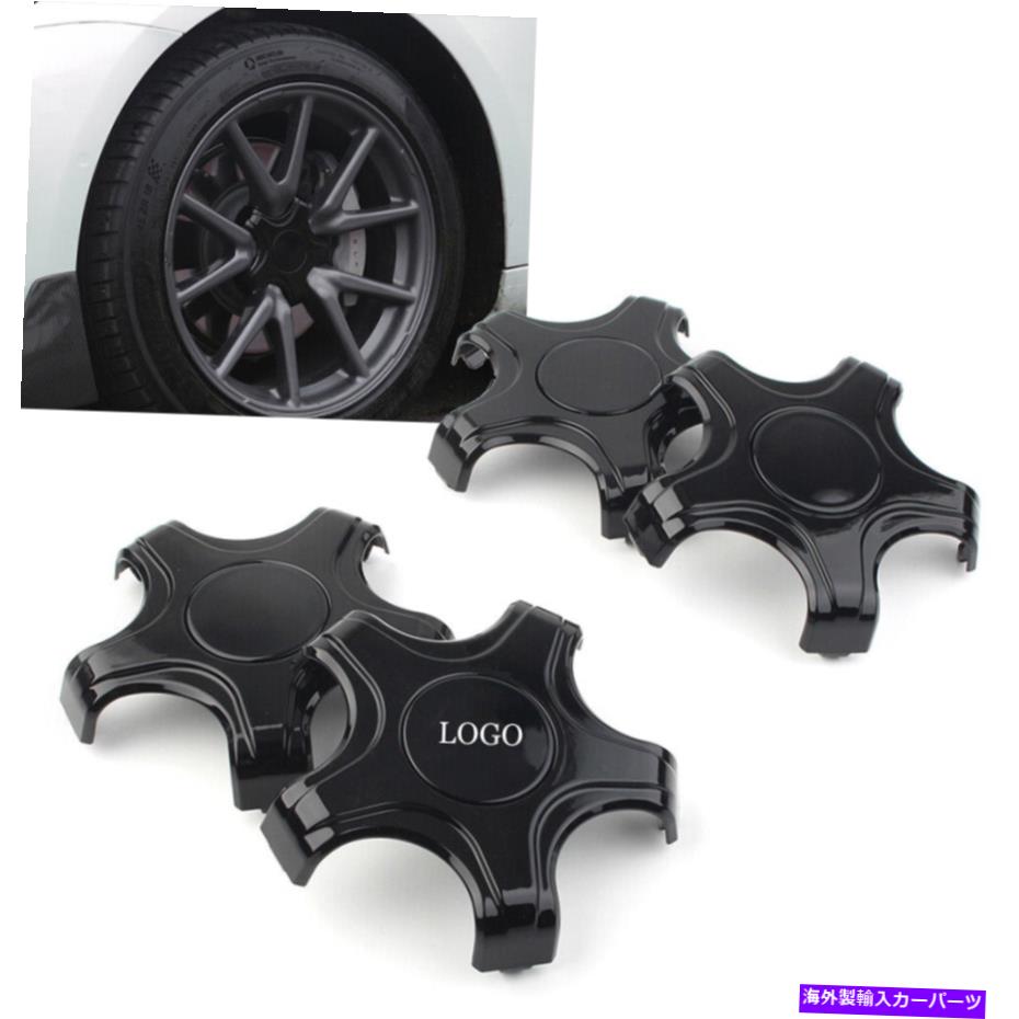 カーカバー テスラモデル3 2017 2018 2019 HS用のABSカースタイリングホイールセンターハブキャップハブキャップ ABS Car Styling Wheel Center Hub Cap Hubcap For Tesla Model 3 2017 2018 2019 hs【並行輸入品】