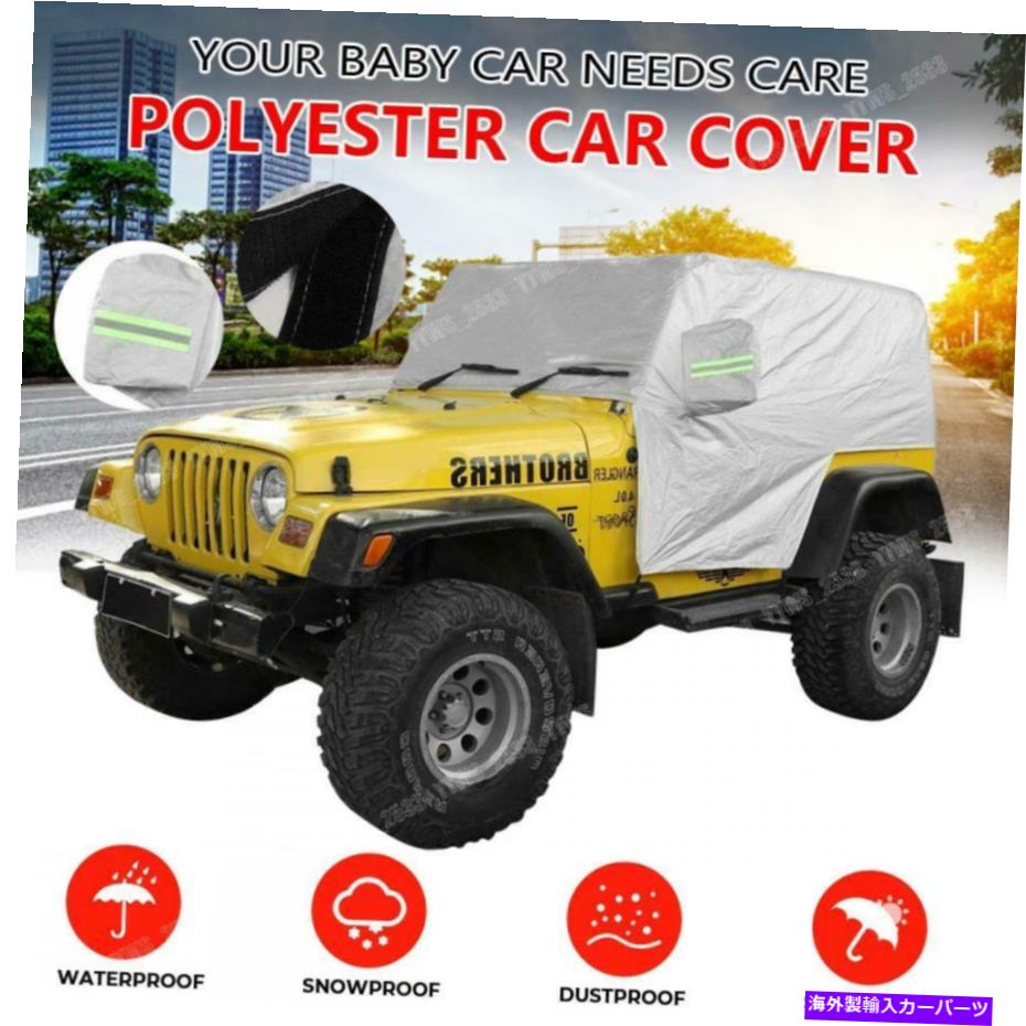 カーカバー ジープラングラーTJ 97-06防水カバーすべての気象保護カーカバー私たちをカバー For Jeep Wrangler TJ 97-06 Waterproof Cover All Weather Protection Car Cover US【並行輸入品】