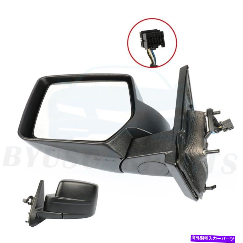 USミラー 2007-2017のパワーエクステリアミラー Power Exterior Mirror For 2007-2017 Jeep Patriot LH Side Black Foldaway【並行輸入品】