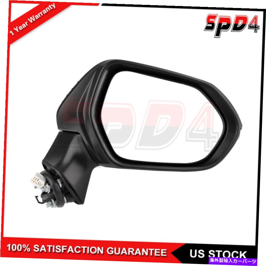 USミラー 2019トヨタカローラミラーパワー加熱ブラック信号右旅客側 Fits 2019 Toyota COROLLA Mirror Power Heated Black Signal Right Passenger Side【並行輸入品】