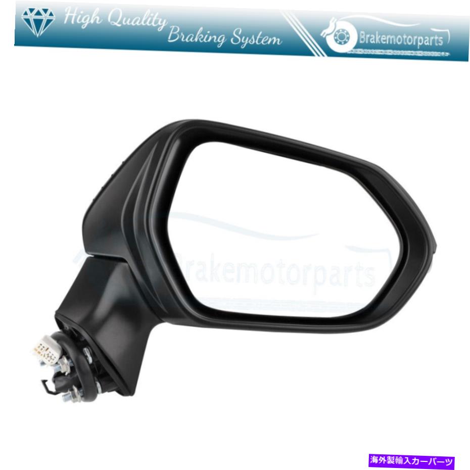 USミラー フィット2019トヨタカローラミラーセットパワー加熱ターンシグナル右側ブラック Fits 2019 Toyota COROLLA Mirror Set Power Heated Turn Signal Right Side Black【並行輸入品】