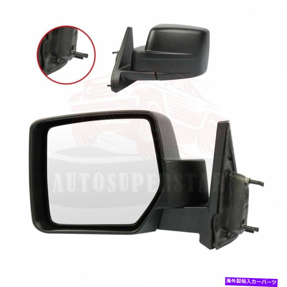 USミラー Jeep Patriot 2007-2017のためのLHサイドブラックフォルダウェイマニュアルミラー LH Side Black Foldaway Manual Mirror For Jeep Patriot 2007-2017【並行輸入品】