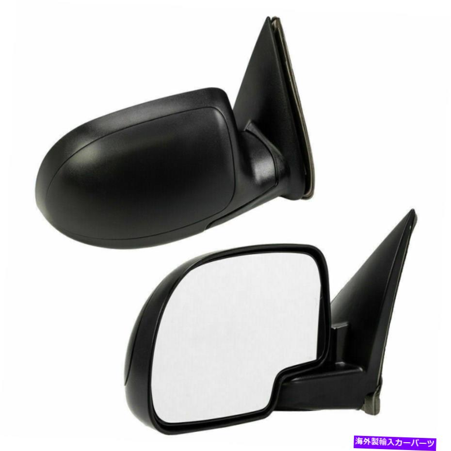USミラー サイドバックビューミラー99-06シボレーシルバラード1500のLH＆RHペアマニュアルフォールドフォールド Side Rear View Mirrors LH & RH Pair Manual Fold For 99-06 Chevy Silverado 1500【並行輸入品】