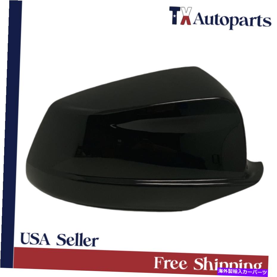 USミラー BMW 5シリーズF10 F11 F07塗装ブラック右Rの乗客サイドミラーカバー Passenger Side Mirror Cover for BMW 5 Series F10 F11 F07 Painted Black Right RH【並行輸入品】