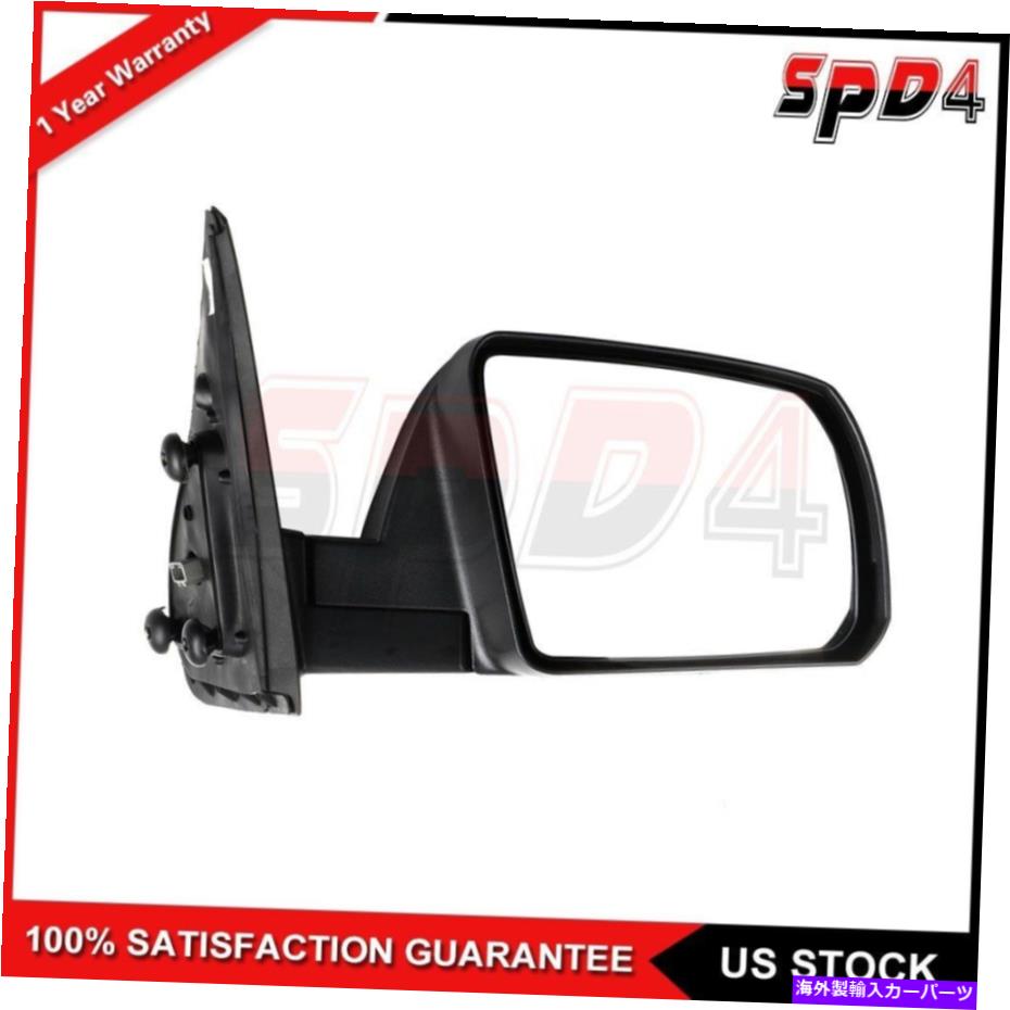 USミラー 07-16のトヨタツンドラ右サイドミラーマニュアルフォールドパワー加熱ブラックミラー For 07-16 Toyota Tundra Right Side Mirror Manual Fold Power Heated Black Mirror【並行輸入品】