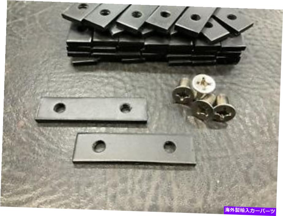 hinge 空軍バスバスリアエンジンハッチヒンジスレッドプレート＆ネジセットPRT＃VRD615 AirCooled Bus Rear Engine Hatch Hinge Thread Plate & Screw Set Prt# VRD615【並行輸入品】