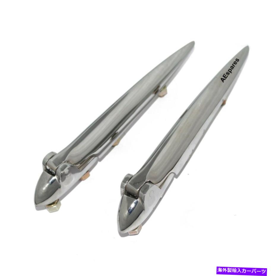 hinge ボンネットフードヒンジセットクロムメッキペアモリスオックスフォードアンバサダー Bonnet Hood Hinges Set Chrome Plated Pair Morris Oxford Ambassador【並行輸入品】