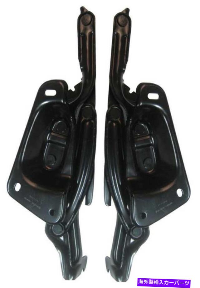 hinge フードはスチールブラックEDPコーティングシボレーGMCペアをヒンジします Hood Hinges Steel Black EDP Coated Chevy GMC Pair【並行輸入品】